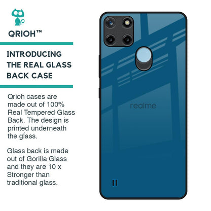Cobalt Blue Glass Case for Realme C21Y