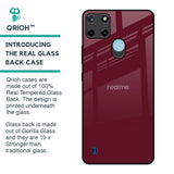 Classic Burgundy Glass Case for Realme C21Y