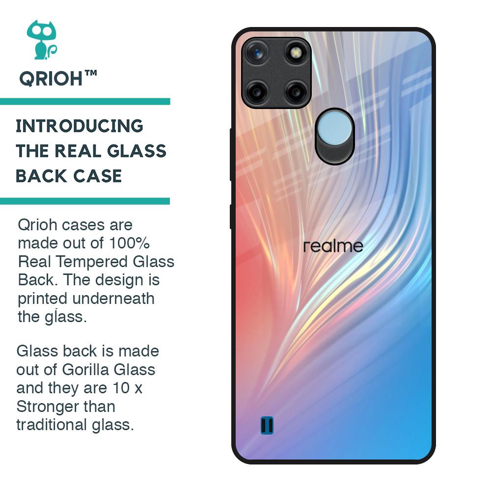 Mystic Aurora Glass Case for Realme C21Y
