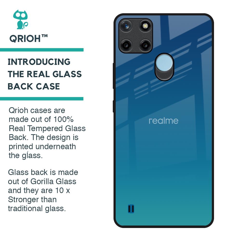 Celestial Blue Glass Case For Realme C21Y