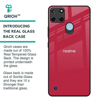 Solo Maroon Glass case for Realme C21Y