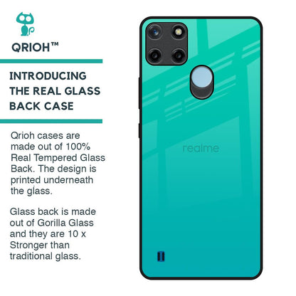 Cuba Blue Glass Case For Realme C21Y