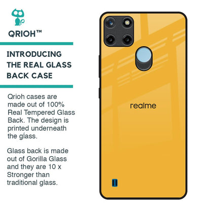 Fluorescent Yellow Glass case for Realme C21Y