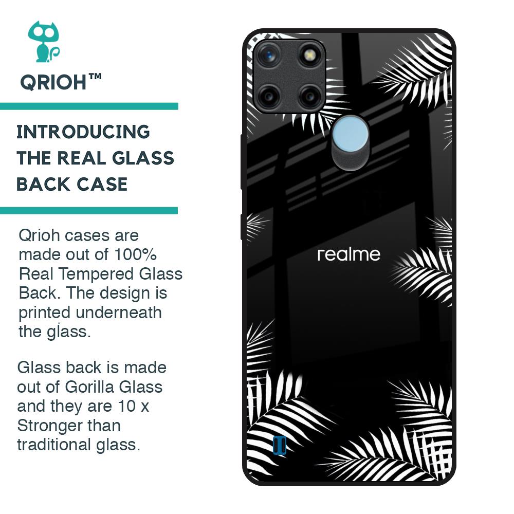Zealand Fern Design Glass Case For Realme C21Y