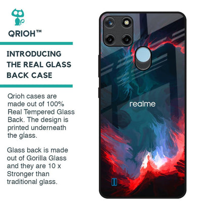 Brush Art Glass Case For Realme C21Y