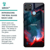 Brush Art Glass Case For Realme C21Y