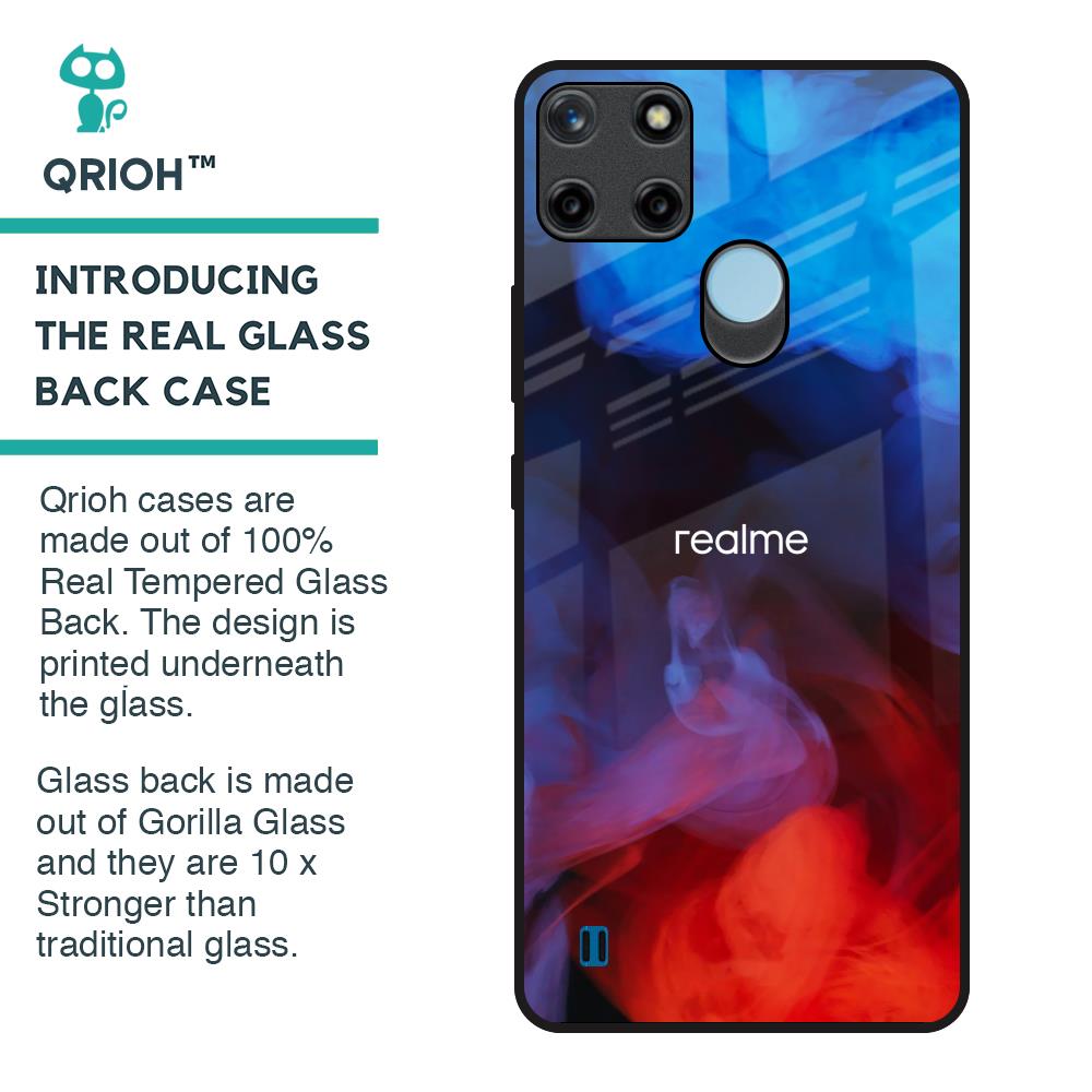 Dim Smoke Glass Case for Realme C21Y