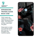Tropical Art Flower Glass Case for Realme C21Y