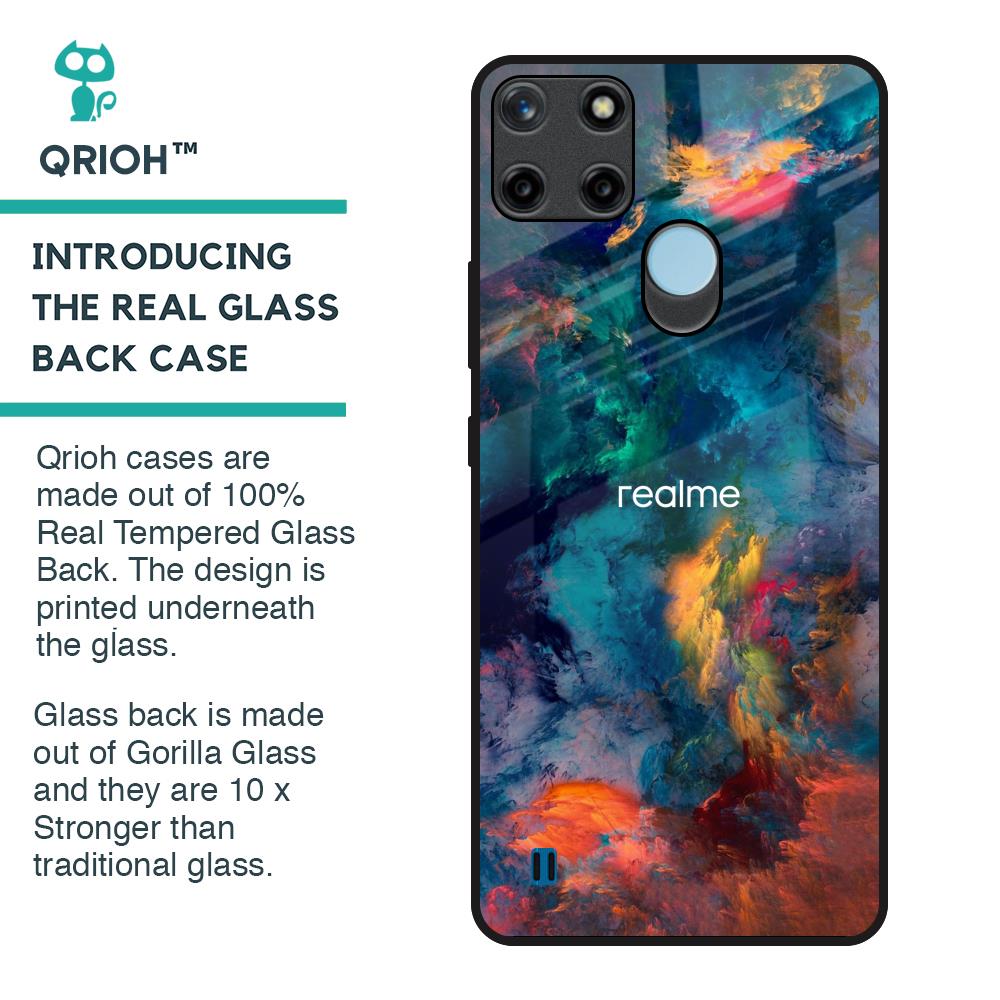 Colored Storm Glass Case for Realme C21Y