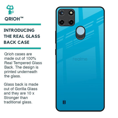 Blue Aqua Glass Case for Realme C21Y