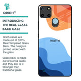 Wavy Color Pattern Glass Case for Realme C21Y