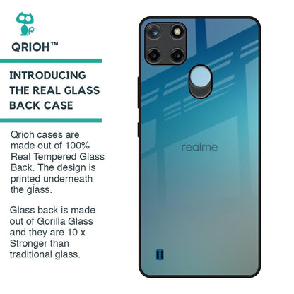 Sea Theme Gradient Glass Case for Realme C21Y