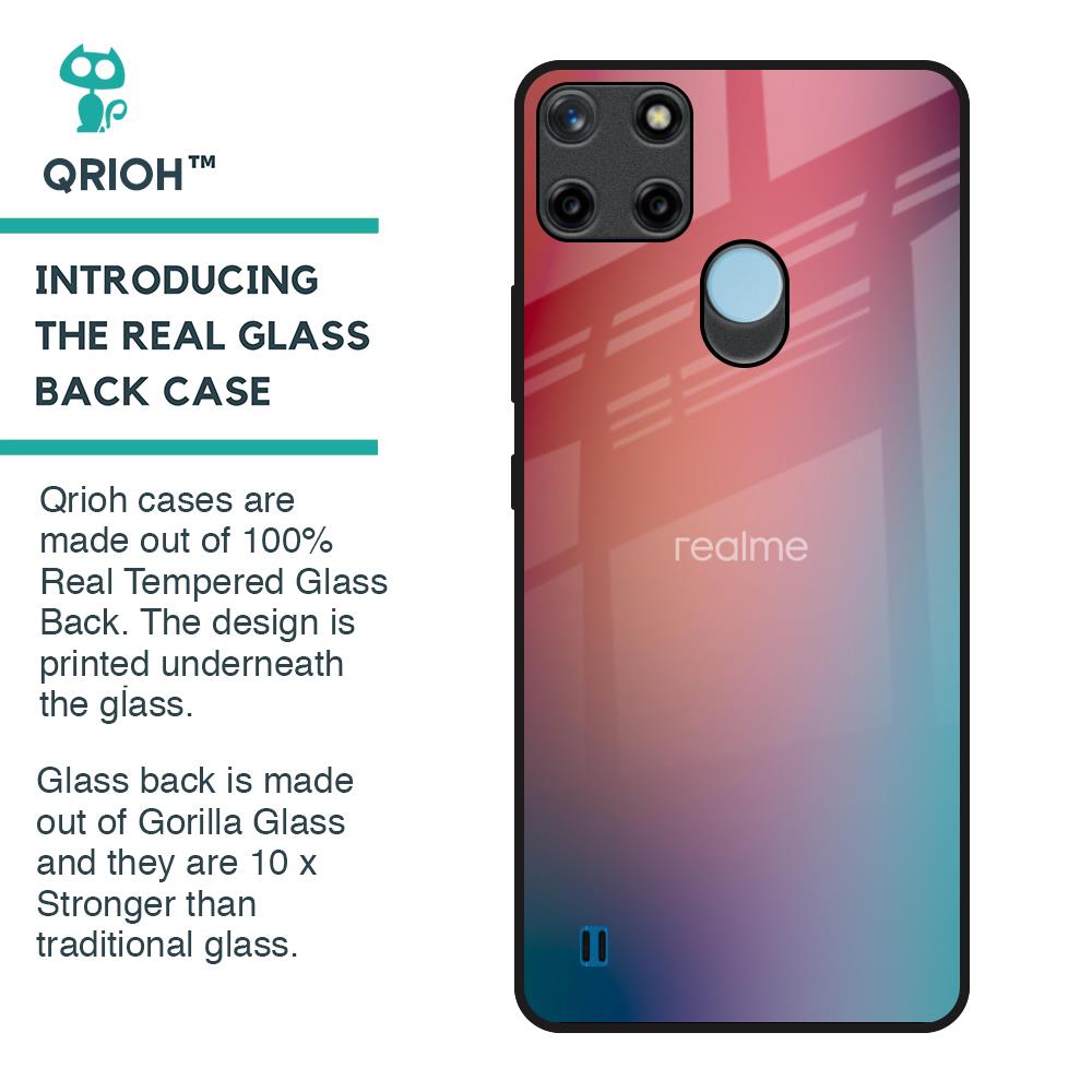 Dusty Multi Gradient Glass Case for Realme C21Y