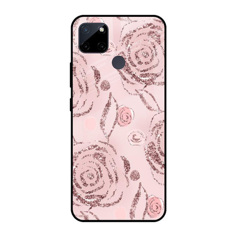 Shimmer Roses Realme C21Y Glass Cases & Covers Online