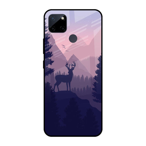 Deer In Night Realme C21Y Glass Cases & Covers Online