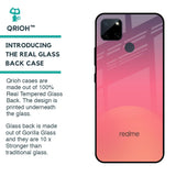 Sunset Orange Glass Case for Realme C21Y