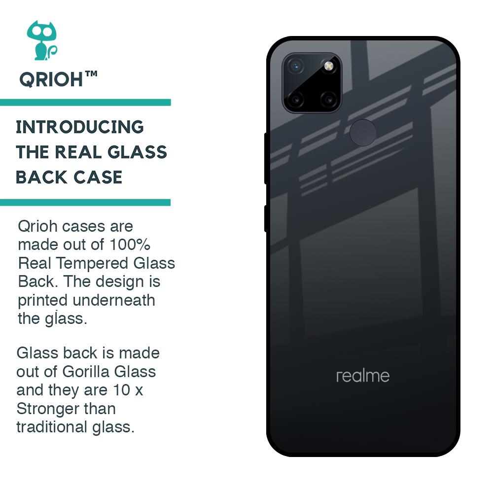 Stone Grey Glass Case For Realme C21Y