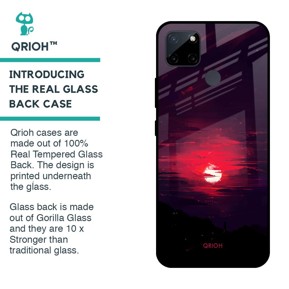 Morning Red Sky Glass Case For Realme C21Y