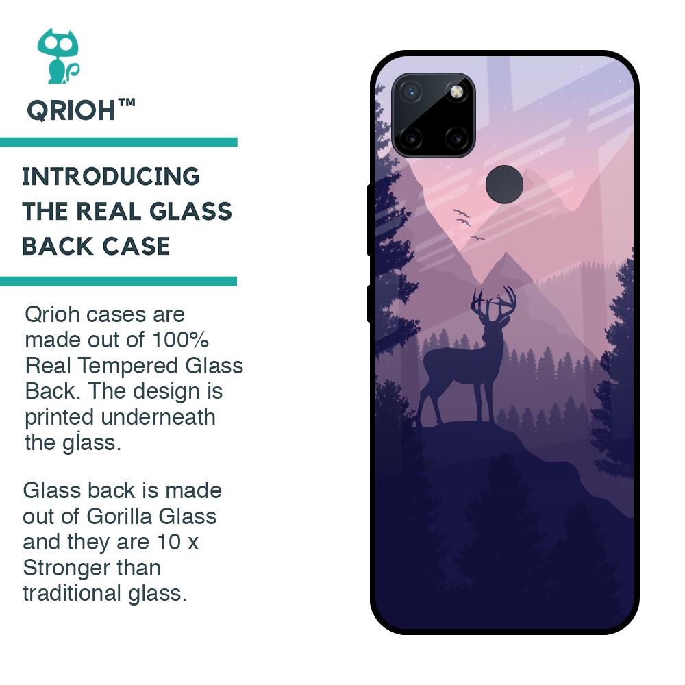 Deer In Night Glass Case For Realme C21Y