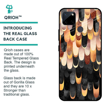 Bronze Abstract Glass Case for Realme C21Y