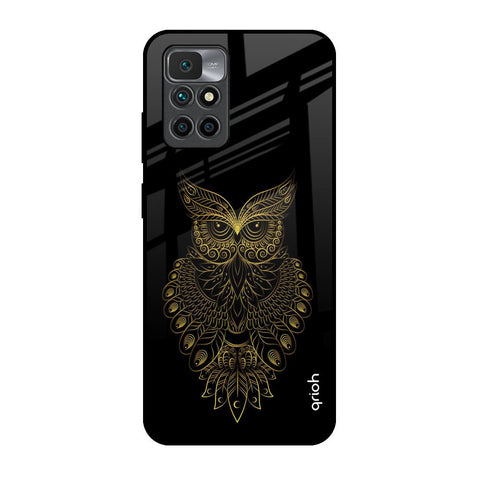 Golden Owl Redmi 10 Prime Glass Back Cover Online