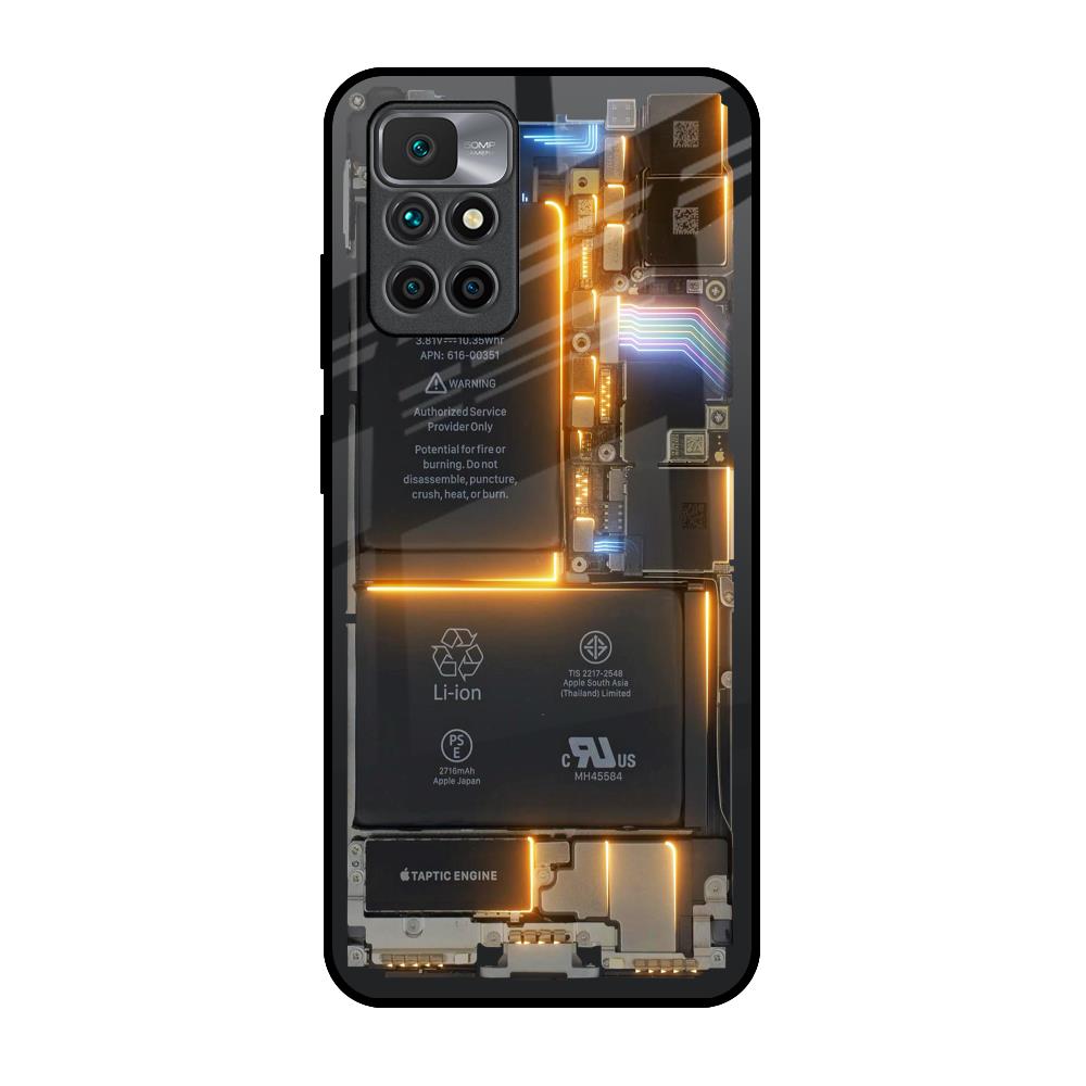 Glow Up Skeleton Redmi 10 Prime Glass Back Cover Online