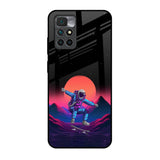 Retro Astronaut Redmi 10 Prime Glass Back Cover Online