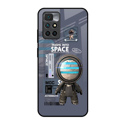 Space Travel Redmi 10 Prime Glass Back Cover Online