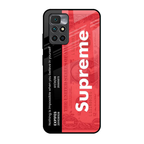 Supreme Ticket Redmi 10 Prime Glass Back Cover Online
