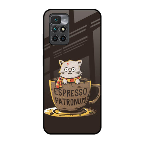 Tea With Kitty Redmi 10 Prime Glass Back Cover Online