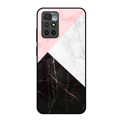 Marble Collage Art Redmi 10 Prime Glass Back Cover Online