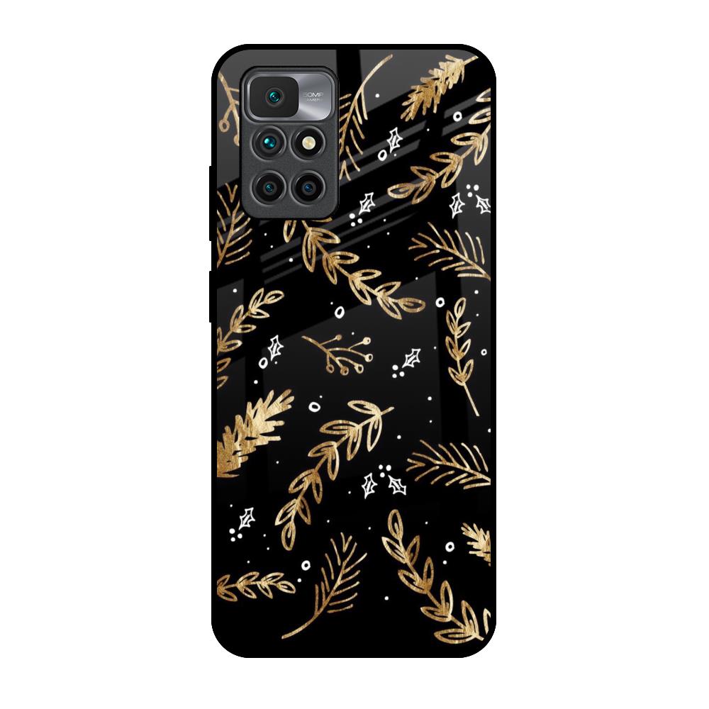 Autumn Leaves Redmi 10 Prime Glass Back Cover Online