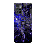 Techno Color Pattern Redmi 10 Prime Glass Back Cover Online