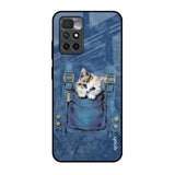 Kitty In Pocket Redmi 10 Prime Glass Back Cover Online