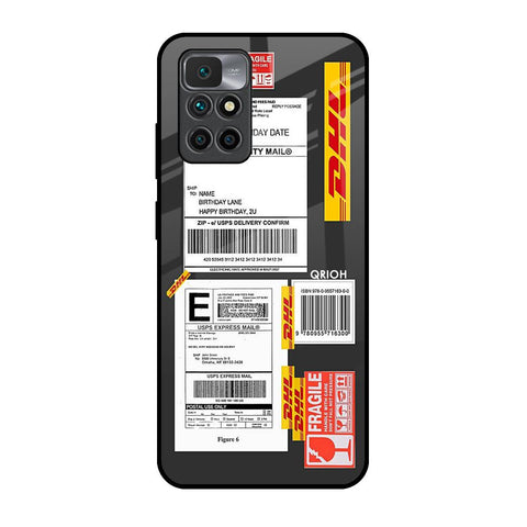 Cool Barcode Label Redmi 10 Prime Glass Back Cover Online