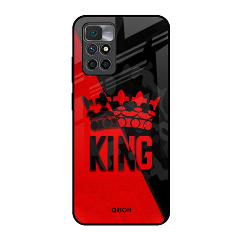 I Am A King Redmi 10 Prime Glass Back Cover Online