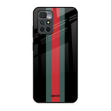 Vertical Stripes Redmi 10 Prime Glass Back Cover Online