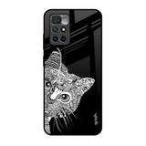 Kitten Mandala Redmi 10 Prime Glass Back Cover Online