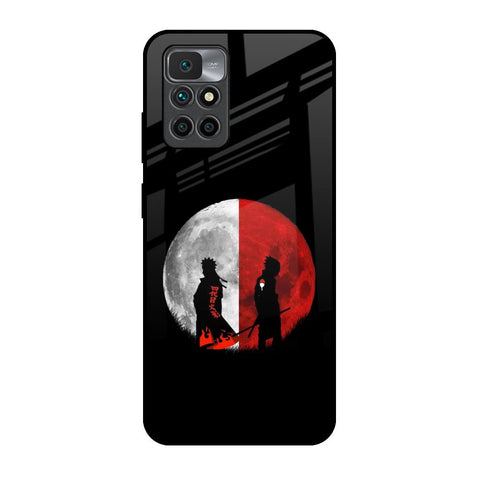 Anime Red Moon Redmi 10 Prime Glass Back Cover Online