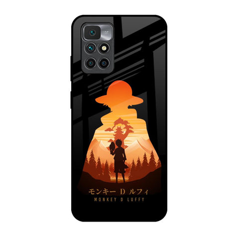 Luffy One Piece Redmi 10 Prime Glass Back Cover Online