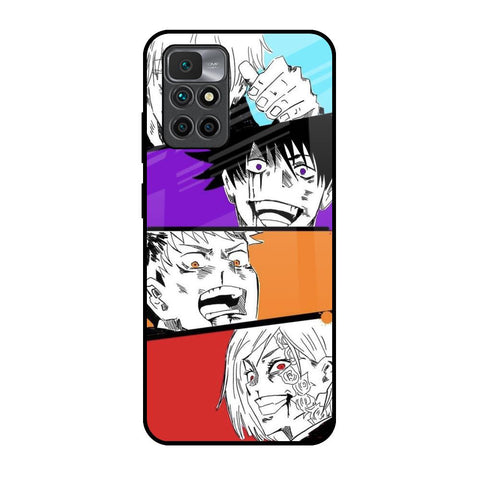 Anime Sketch Redmi 10 Prime Glass Back Cover Online