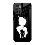 Monochrome Goku Redmi 10 Prime Glass Back Cover Online