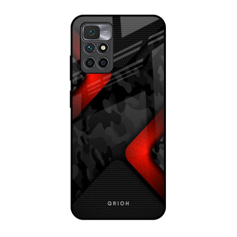 Modern Camo Abstract Redmi 10 Prime Glass Back Cover Online