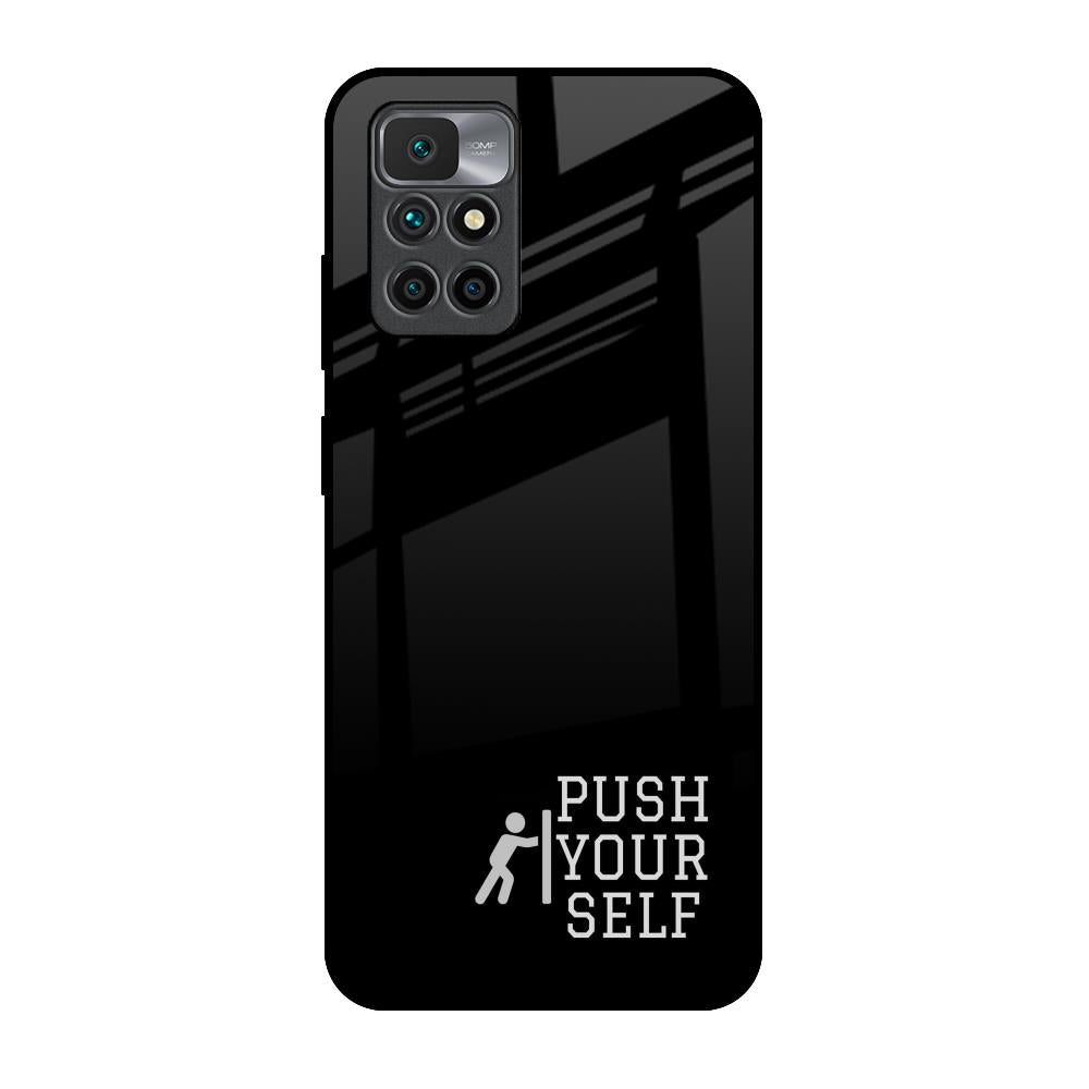 Push Your Self Redmi 10 Prime Glass Back Cover Online