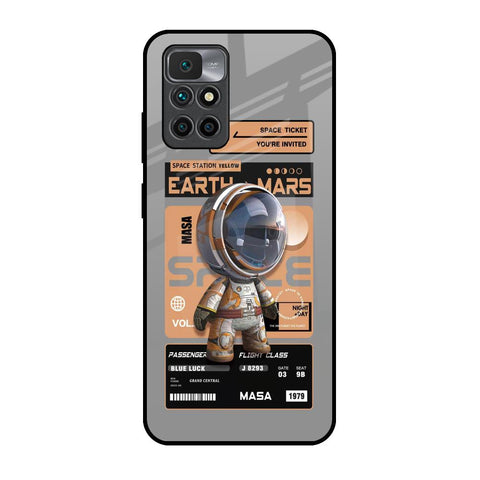 Space Ticket Redmi 10 Prime Glass Back Cover Online