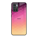 Geometric Pink Diamond Redmi 10 Prime Glass Back Cover Online