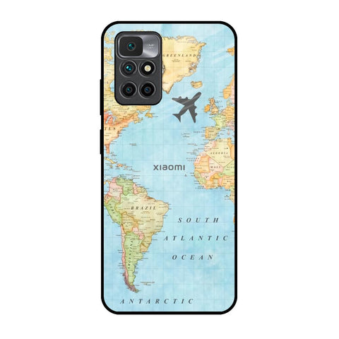 Fly Around The World Redmi 10 Prime Glass Back Cover Online