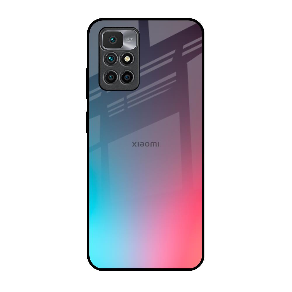 Rainbow Laser Redmi 10 Prime Glass Back Cover Online