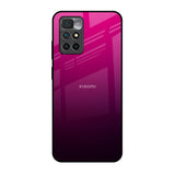 Purple Ombre Pattern Redmi 10 Prime Glass Back Cover Online