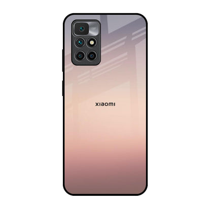 Golden Mauve Redmi 10 Prime Glass Back Cover Online